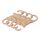 4 pezzi / set ganci per poggiatesta schienale auto nascosti anti-urto ganci organizer per sedili posteriori auto (beige)