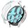 Per Samsung Galaxy Watch6 Custodia protettiva per orologio elettrolitico in TPU da 40 mm con copertura completa (trasparente)