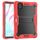 Per Xiaomi Pad 7 / 7 Pro Custodia antiurto in silicone ibrido per tablet PC con supporto (nero + rosso) Per Xiaomi Pad 7 / 7 Pro Custodia antiurto in silicone ibrido per tablet PC con supporto (nero + rosso)