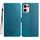 Per OPPO Reno13 Pro Custodia per telefono in pelle con stampa floreale globale (blu) Per OPPO Reno13 Pro Custodia per telefono in pelle con stampa floreale globale (blu)