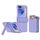 Per Samsung Galaxy Z Flip6 5G Custodia per telefono pieghevole in gomma con slot per schede e supporto (viola) Per Samsung Galaxy Z Flip6 5G Custodia per telefono pieghevole in gomma con slot per schede e supporto (viola)