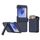 Per Samsung Galaxy Z Flip6 5G Custodia pieghevole per telefono cellulare con slot per schede in gomma a molla con supporto (blu scuro) Per Samsung Galaxy Z Flip6 5G Custodia pieghevole per telefono cellulare con slot per schede in gomma a molla con supporto (blu scuro)