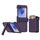 Per Samsung Galaxy Z Flip6 5G Custodia pieghevole per telefono cellulare con slot per schede in gomma a molla con supporto (viola scuro) Per Samsung Galaxy Z Flip6 5G Custodia pieghevole per telefono cellulare con slot per schede in gomma a molla con supporto (viola scuro)
