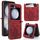 Per Samsung Galaxy Z Flip6 Custodia per telefono in pelle goffrata con motivo a farfalla orchidea (rosso) Per Samsung Galaxy Z Flip6 Custodia per telefono in pelle goffrata con motivo a farfalla orchidea (rosso)