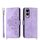 Per Samsung Galaxy S25 Edge 5G Custodia in pelle con motivo floreale in rilievo (viola) Per Samsung Galaxy S25 Edge 5G Custodia in pelle con motivo floreale in rilievo (viola)