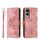 Per Samsung Galaxy S25 Edge 5G Custodia in pelle con motivo a fiori in rilievo (rosa) Per Samsung Galaxy S25 Edge 5G Custodia in pelle con motivo a fiori in rilievo (rosa)