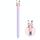 Per Apple Pencil USB-C LC129-3 Custodia protettiva in silicone anti-rotolamento per penna stilo (mucca rosa viola)