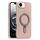 Per iPhone 16e Silver Shield MagSafe Holder Custodia antiurto per telefono (rosa) Per iPhone 16e Silver Shield MagSafe Holder Custodia antiurto per telefono (rosa)
