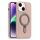 Per iPhone 14 Plus Silver Shield MagSafe Holder Custodia antiurto per telefono (rosa) Per iPhone 14 Plus Silver Shield MagSafe Holder Custodia antiurto per telefono (rosa)