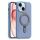 Per iPhone 15 Plus Silver Shield MagSafe Holder Custodia antiurto per telefono (blu) Per iPhone 15 Plus Silver Shield MagSafe Holder Custodia antiurto per telefono (blu)