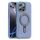 Per iPhone 16 Pro Max Silver Shield MagSafe Holder Custodia antiurto per telefono (blu) Per iPhone 16 Pro Max Silver Shield MagSafe Holder Custodia antiurto per telefono (blu)