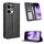 Per OPPO Reno13 5G Global Magnetic Buckle Retro Texture Custodia in Pelle per Telefono (Nero)