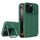 Per iPhone 16 Pro Max Lens Frame Holder MagSafe PC Hybrid TPU Custodia per telefono (verde scuro) Per iPhone 16 Pro Max Lens Frame Holder MagSafe PC Hybrid TPU Custodia per telefono (verde scuro)