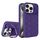 Per iPhone 15 Pro Lens Frame Holder MagSafe PC Hybrid TPU Custodia per telefono (viola) Per iPhone 15 Pro Lens Frame Holder MagSafe PC Hybrid TPU Custodia per telefono (viola)