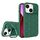 Per iPhone 13 Lens Frame Holder MagSafe PC Hybrid TPU Custodia per telefono (verde scuro) Per iPhone 13 Lens Frame Holder MagSafe PC Hybrid TPU Custodia per telefono (verde scuro)