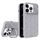 Per iPhone 12 Pro Lens Frame Holder MagSafe PC Hybrid TPU Custodia per telefono (grigio titanio) Per iPhone 12 Pro Lens Frame Holder MagSafe PC Hybrid TPU Custodia per telefono (grigio titanio)