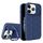 Per iPhone 11 Pro Max Lens Frame Holder MagSafe PC Hybrid TPU Custodia per telefono (blu reale) Per iPhone 11 Pro Max Lens Frame Holder MagSafe PC Hybrid TPU Custodia per telefono (blu reale)