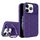 Per iPhone 11 Pro Max Lens Frame Holder MagSafe PC Hybrid TPU Custodia per telefono (viola) Per iPhone 11 Pro Max Lens Frame Holder MagSafe PC Hybrid TPU Custodia per telefono (viola)