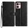 Per OPPO Reno13 Pro Custodia in pelle con farfalle e fiori globali (nero)