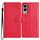 Per Samsung Galaxy S25 Edge 5G Custodia in pelle con farfalle e fiori (rosso) Per Samsung Galaxy S25 Edge 5G Custodia in pelle con farfalle e fiori (rosso)