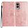 Per Samsung Galaxy S25 Edge 5G Custodia in pelle con farfalle e fiori (oro rosa) Per Samsung Galaxy S25 Edge 5G Custodia in pelle con farfalle e fiori (oro rosa)