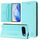 Per Google Pixel 10 / 10 Pro 5G Global RC01 Custodia per telefono in pelle RFID con ventosa magnetica a doppia piega (verde menta)