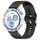 Cinturino per orologio in silicone con cucitura a grana ondulata e fibbia in acciaio argentato da 20 mm (nero) Cinturino per orologio in silicone con cucitura a grana ondulata e fibbia in acciaio argentato da 20 mm (nero)