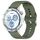 Cinturino per orologio in silicone con cucitura a grana ondulata e fibbia in acciaio argentato da 20 mm (verde militare) Cinturino per orologio in silicone con cucitura a grana ondulata e fibbia in acciaio argentato da 20 mm (verde militare)
