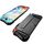 Per Switch OLED Console TPU Custodia protettiva integrata con 2 slot per schede di gioco (nero) Per Switch OLED Console TPU Custodia protettiva integrata con 2 slot per schede di gioco (nero)