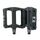 RACEWORK RK091 1 paio di pedali in fibra di nylon per mountain bike, pedali antiscivolo per ciclismo (nero)