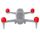 Sunnylife FV-Q9308 4 PCS Cover protettivo motore Motori Pellicola protettiva in silicone per DJI FPV (rosso) Sunnylife FV-Q9308 4 PCS Cover protettivo motore Motori Pellicola protettiva in silicone per DJI FPV (rosso)