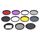 JUNESTAR 11 in 1 Filtro obiettivo professionale da 52 mm (CPL + UV + ND8 + ND4 + ND2 + Stella 8 + Rosso + Giallo + FLD / Viola) e custodia impermeabile, anello adattatore e cappuccio protettivo per obiettivo per GoPro HERO4 / 3+ / 3 e Xiaomi Xiaoyi Yi I / II 4K Sport Action Camera