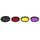 JUNESTAR Filtro obiettivo professionale 4 in 1 da 52 mm (ND2-400 + rosso + giallo + FLD / viola) per GoPro HERO5 / 4s / 4 / 3+ / 3/2 e Xiaomi Xiaoyi Yi I / II 4K e SJCAM Sport Action Camera