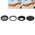 JUNESTAR 4 in 1 Filtro obiettivo professionale da 40,5 mm (CPL + UV) e custodia per custodia impermeabile Anello adattatore e cappuccio protettivo per obiettivo per GoPro HERO4 / 3+ / 3 Sport Action Camera