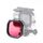 Filtro per lenti colorate per immersioni con custodia quadrata per GoPro HERO8 Black Custodia impermeabile originale (rossa)