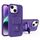 Per iPhone 14 Plus Custodia antiurto MagSafe con supporto a Y (viola scuro) Per iPhone 14 Plus Custodia antiurto MagSafe con supporto a Y (viola scuro)