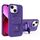Per iPhone 13 Custodia antiurto MagSafe con supporto a Y (viola scuro)