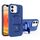 Per iPhone 12 Custodia per telefono antiurto MagSafe con supporto a forma di Y (blu reale) Per iPhone 12 Custodia per telefono antiurto MagSafe con supporto a forma di Y (blu reale)