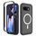 Per Google Pixel 9a Custodia per telefono in TPU trasparente MagSafe Starry Sky Tinta unita per PC (Nero)