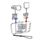 PULUZ Doppio braccio per luce subacquea portatile CNC in alluminio con cordino per GoPro, Insta360, DJI e altre action camera (argento) PULUZ Doppio braccio per luce subacquea portatile CNC in alluminio con cordino per GoPro, Insta360, DJI e altre action camera (argento)