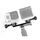 Doppia staffa con adattatore per montaggio a vite per GoPro Hero11 Black / HERO10 Black /9 Black /8 Black /7/6/5/5 Session /4 Session /4/3+ /3/2/1, DJI Osmo Action e altre Action Camera Doppia staffa con adattatore per montaggio a vite per GoPro Hero11 Black / HERO10 Black /9 Black /8 Black /7/6/5/5 Session /4 Session /4/3+ /3/2/1, DJI Osmo Action e altre Action Camera