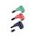 3 pezzi/set 4mm multimetro terminale a ventosa magnetica senza saldatura (rosso + nero + verde)