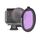 Filtro per lenti colorate da immersione con custodia rotonda JSR per GoPro HERO8 Black (viola) Filtro per lenti colorate da immersione con custodia rotonda JSR per GoPro HERO8 Black (viola)