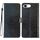 Per iPhone 16e Custodia per telefono in pelle con glitter (nero)