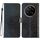 Custodia per telefono in pelle flip glitterata For Honor Magic7 (nera)