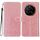 Custodia in pelle flip glitterata per Honor Magic7 (oro rosa)