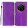Custodia per telefono in pelle flip glitterata For Honor Magic7 (viola)