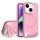 Per iPhone 14 Plus Vertical Lines Invisible Flat Holder MagSafe Custodia per telefono (Rosa) Per iPhone 14 Plus Vertical Lines Invisible Flat Holder MagSafe Custodia per telefono (Rosa)