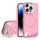 Per iPhone 14 Pro Vertical Lines Invisible Flat Holder MagSafe Custodia per telefono (rosa) Per iPhone 14 Pro Vertical Lines Invisible Flat Holder MagSafe Custodia per telefono (rosa)