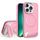 Per iPhone 13 Pro Max Vertical Lines Invisible Flat Holder MagSafe Custodia per telefono (rosa) Per iPhone 13 Pro Max Vertical Lines Invisible Flat Holder MagSafe Custodia per telefono (rosa)